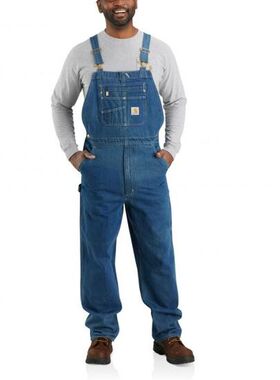 Carhartt卡哈特男裤牛仔裤背带裤水洗棉工装裤长裤直筒耐磨104672