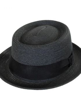 Bailey of hollywood男礼帽春夏款短檐卷边休闲经典正品41714