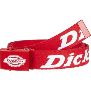 DICKIES 迪凯斯男腰带针织布LOGO复古金属滑扣运动休闲潮流正品