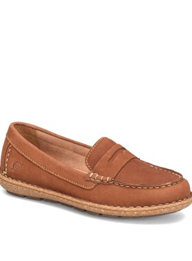 Born/博仁休闲皮鞋浅口单鞋乐福鞋一脚蹬休闲办公室春秋女子正品