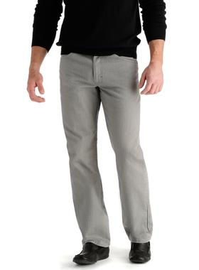 Lee男牛仔裤长裤中腰直筒岩石灰美国直邮200-8969