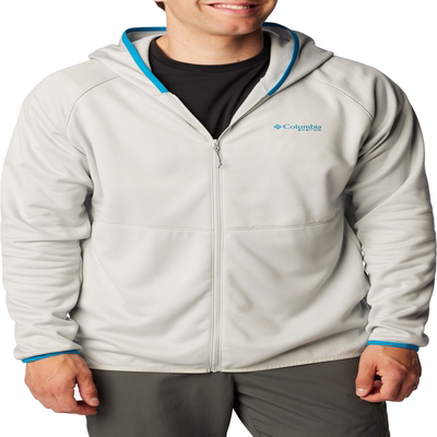 Columbia/哥伦比亚男士PFG抓绒连帽衫羊毛兜帽钓鱼服户外长袖防风
