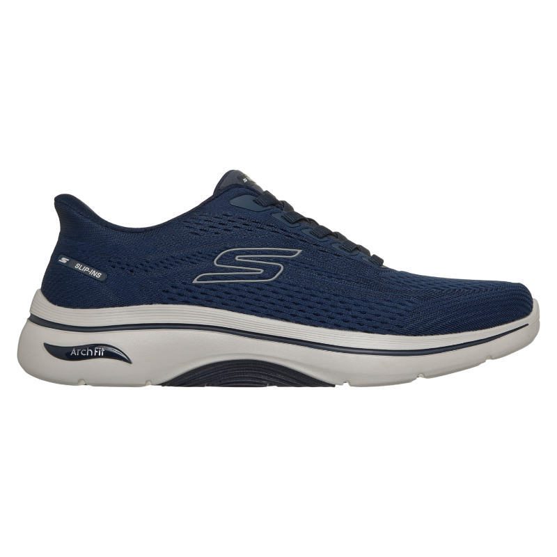 Skechers/斯凯奇男鞋GO WALK免提一脚蹬运动鞋足弓支撑透气夏季