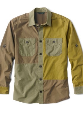 ORVIS男衬衫方领长袖春夏户外舒适透气棉质简约经典柔软百搭3HXL