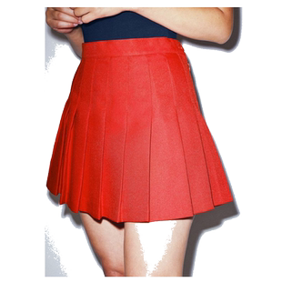 American Apparel aa女裙百褶裙A字裙性感半身学院学生美国直邮