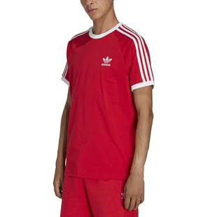 三条纹正品 Adidas 阿迪达斯男款 T恤运动休闲上衣圆领短袖 14317624
