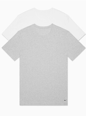 Nike/耐克男短袖T恤基本款2件休闲运动吸汗透气纯色新款夏季正品