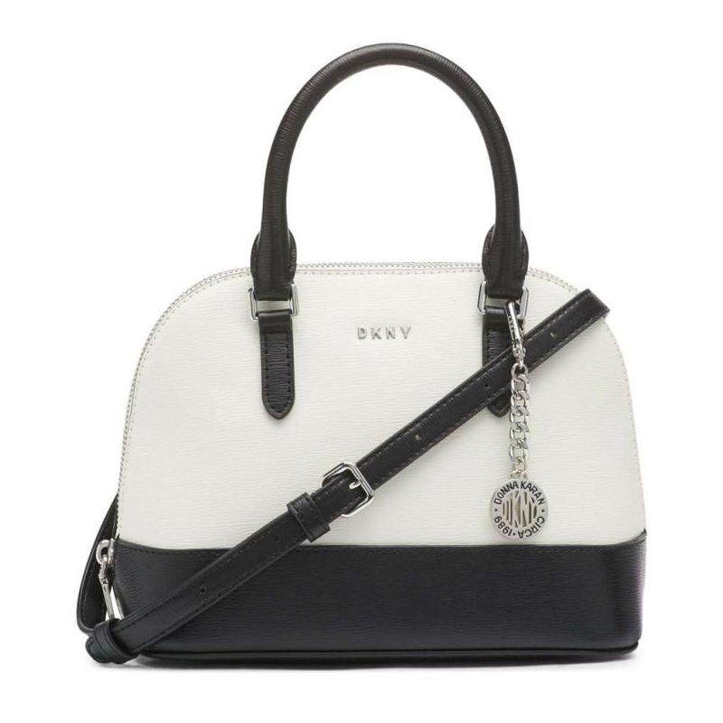 DKNY唐可娜儿女包单肩包手提贝壳包撞色通勤上班正品12218658