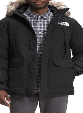 THE NORTH FACE/北面男McMurdo派克大衣宽松版型毛领兜帽夹克外套
