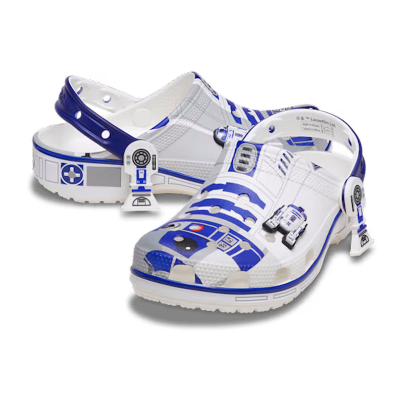 Crocs卡骆驰洞洞鞋《星球大战》英雄机器人R2-D2限量版男女沙滩鞋