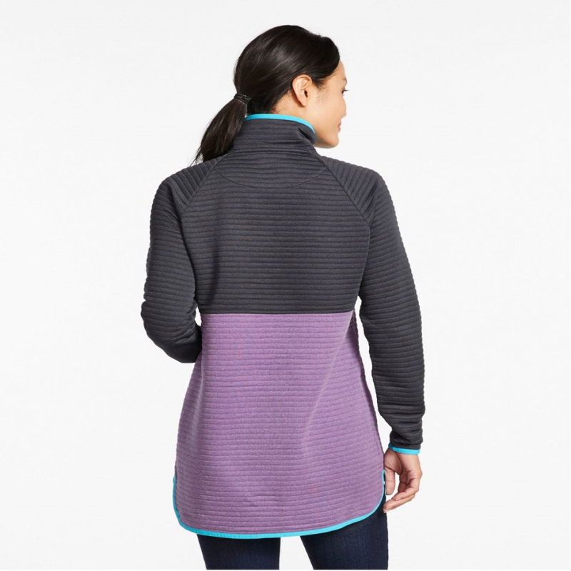 L.L. Bean/宾恩女士套头衫长袖高领拼色纯棉时尚户外正品TA517237