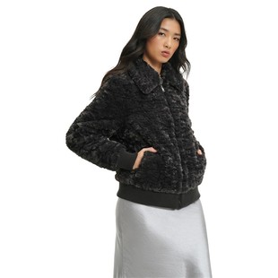 UGG女士外套飞行员夹克人造皮草夹克外套棉服毛绒秋冬翻领9903089