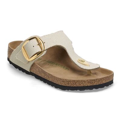 BIRKENSTOCK凉鞋Gizeh人字拖夹趾拖鞋帆布金属针扣贴合休闲百搭