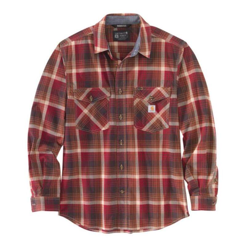 carhartt卡哈特男衬衫长袖格子宽松轻量休闲正品35481-104915