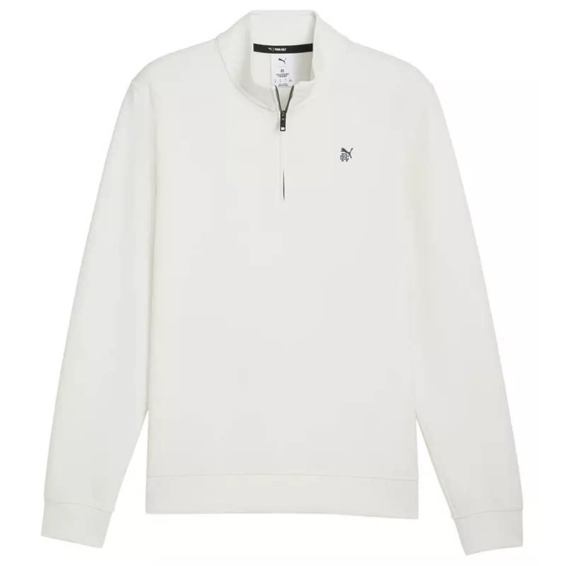 PUMA/彪马男士高尔夫球衫抓绒半拉链高领衫套头衫秋冬季绅士保暖