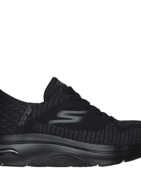Skechers/斯凯奇男一脚蹬休闲鞋运动针织缓震系带健步正品216601