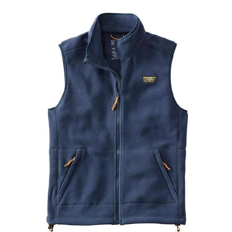 宾恩L.L.bean男士马甲羊毛背心拉链中老年纯色春秋正品TA505335