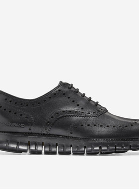 Cole Haan可汗男鞋布洛克鞋皮鞋精致雕花舒适系带包邮正品C14026