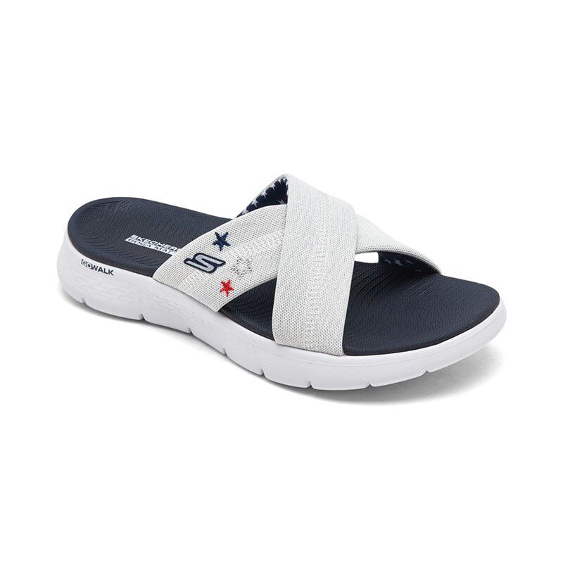 Skechers/斯凯奇女鞋拖鞋休闲运动拖鞋防滑舒适户外沙滩度假海边