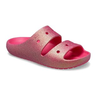Crocs卡骆驰拖鞋凉拖夏季轻便男女同款亮闪闪平底鞋户外室内外穿