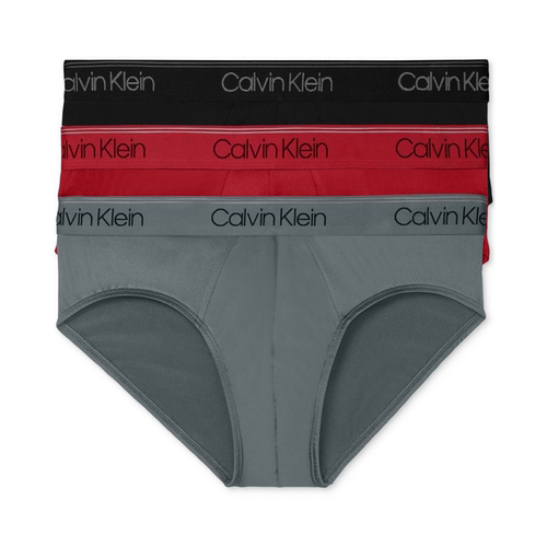 Calvin Klein/凯文克莱男三角内裤3件装棉质低腰弹力舒适吸汗舒适