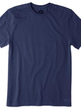 Life is good男士T恤圆领短袖纯棉纯色舒适百搭经典正品54209