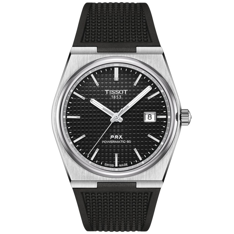 Tissot/天梭男士手表腕表瑞士自动机芯防水橡胶表带40mm15961030