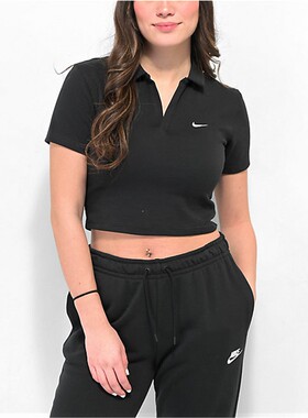 Nike/耐克女Polo衫运动T恤短袖休闲吸汗透气圆领训练健身春夏正品