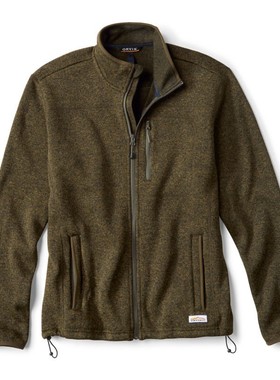 ORVIS男士夹克立领拉链柔软拉绒舒适保暖抗起球春秋亲肤3BA2