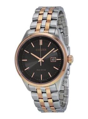 Citizen/西铁城男士手表黑色双音腕表礼物通勤正品BM7256-50E