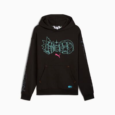 PUMA彪马x RICK AND MORTY联名男士卫衣连帽运动服嘻哈宽松街舞服
