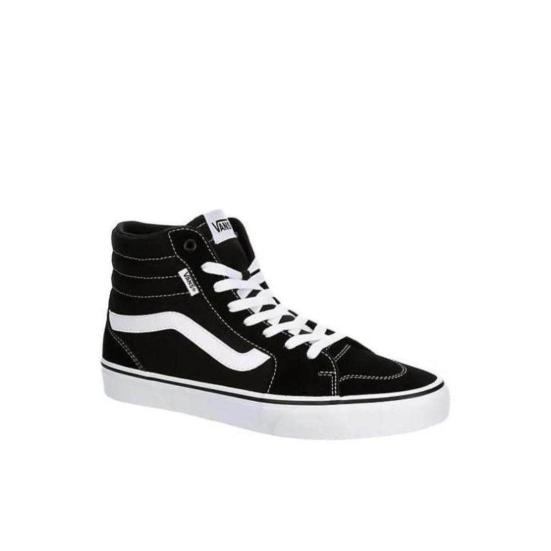 vans范斯男运动鞋帆布鞋高帮系带轻质经典logo百搭休闲正品600227