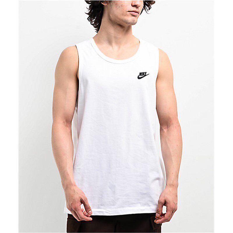 Nike/耐克男纯棉背心跨栏运动T恤短袖休闲吸汗透气圆领春夏正品
