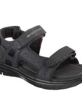 Skechers/斯凯奇男沙滩凉鞋魔术贴防滑底简约轻便直邮15763