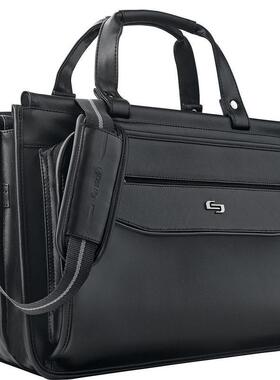 SOLO男大号收纳手提单肩包电脑公文包正品CT39-276880