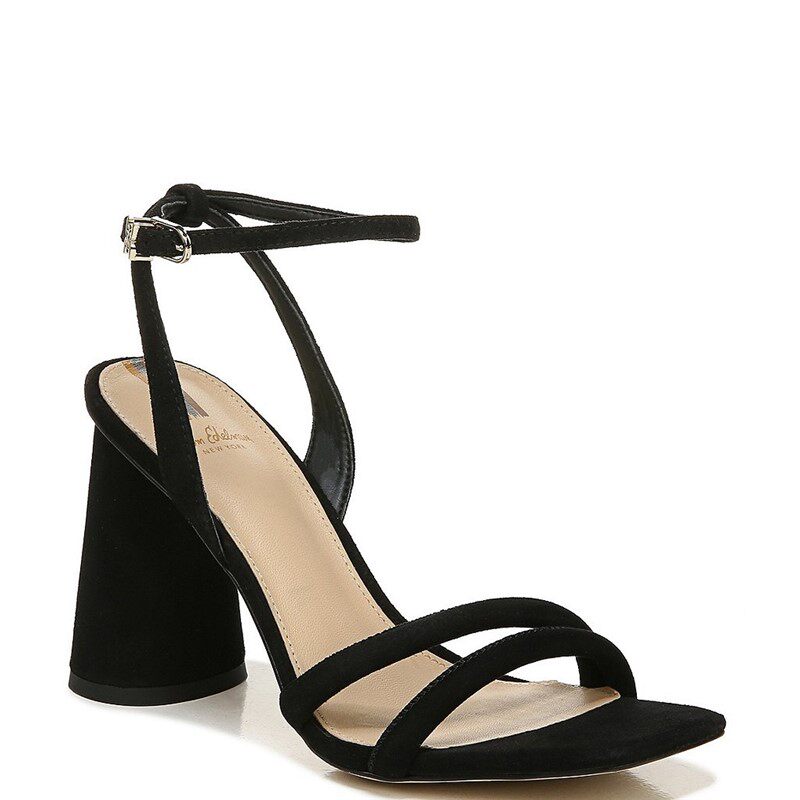 Sam Edelman女鞋粗跟露趾凉鞋高跟鞋潮牌方头时尚精致春夏季职场