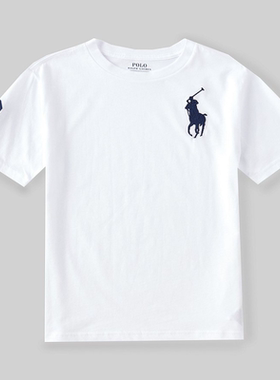 拉夫劳伦POLO RALPH LAUREN8-20男童装短袖大马驹圆领t恤棉质纯色