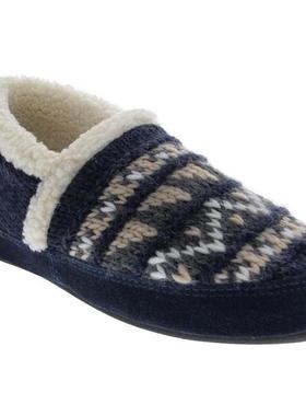 ACORN女懒人鞋加绒保暖秋冬柔软提花舒适针织布正品A1 18605