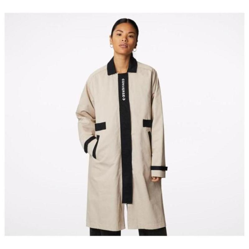 converse/匡威女风衣外套三合一大衣翻领时尚潮正品10022962-a02