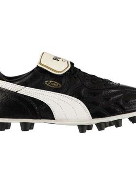 Puma/彪马男足球鞋运动鞋黑色皮面长钉鞋正品207110