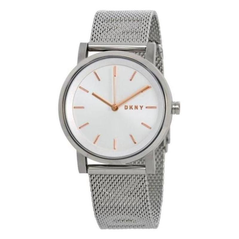 dkny/唐可娜儿女士手表银表盘腕表礼物情人节通勤轻奢正品ny2620