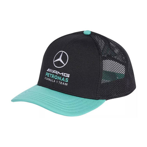 Adidas阿迪达斯棒球帽运动帽网眼防晒F1梅赛德斯车队遮阳帽球员帽