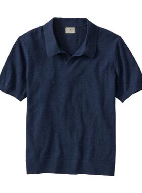 L.L. Bean宾恩男士POLO衫翻领短袖半截袖休闲商务男装棉质春夏季