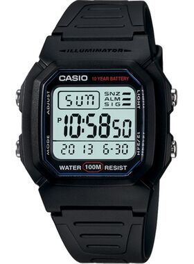 Casio卡西欧男腕表电子手表学生方形数字手表防水正品W800H-1AV