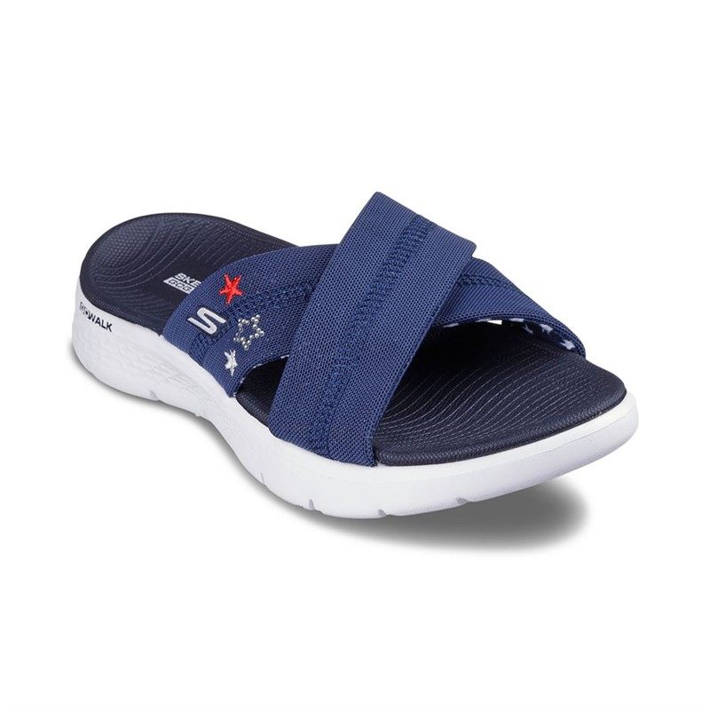 Skechers/斯凯奇女鞋拖鞋舒适健步户外沙滩凉拖夏季妈妈运动拖鞋