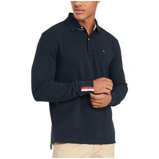 Tommy Hilfiger/汤米男POLO衫纯棉长袖纯色柔软小logo9615998