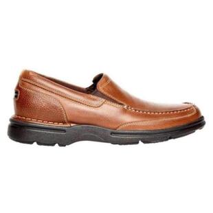 Rockport/乐步男休闲皮鞋纯色圆头棕色Eureka皮质正品RP CG8965
