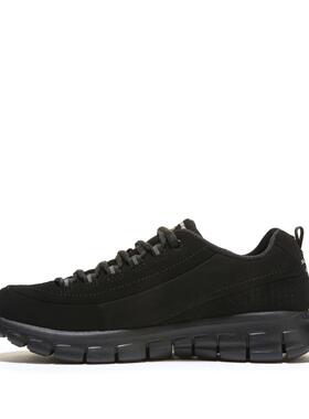 Skechers/斯凯奇女鞋皮质小黑鞋板鞋休闲鞋春秋美国直邮 35277