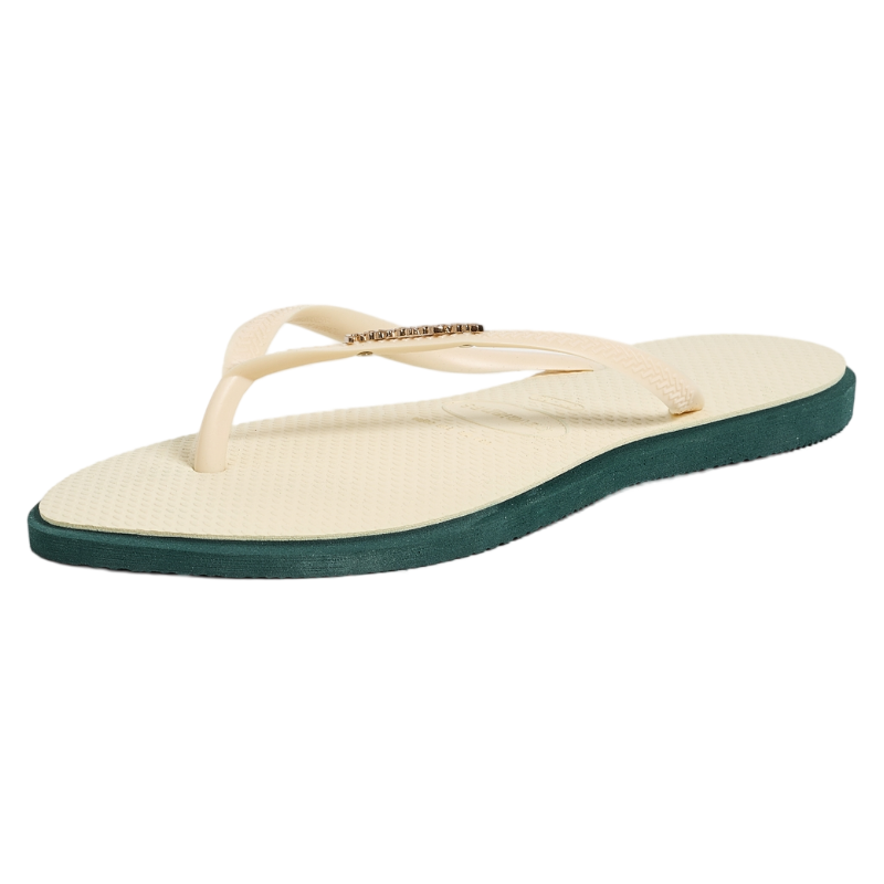 Havaianas哈瓦那人字拖鞋女沙滩鞋金色logo巴西露趾凉鞋性感俏皮