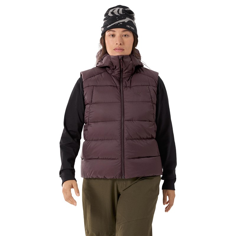 ARC'TERYX/始祖鸟女马甲Thorium羽绒背心750灰鹅绒连帽保暖防风